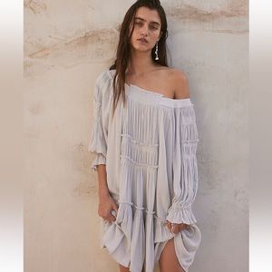 Rare white free people See Ya There mini dress medium